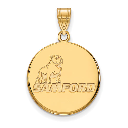 SS w/GP Samford University Large Pendant
