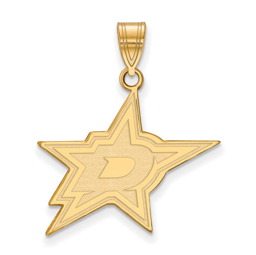 14ky NHL Dallas Stars Large Pendant