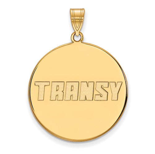 10ky Transylvania University XL Disc Pendant