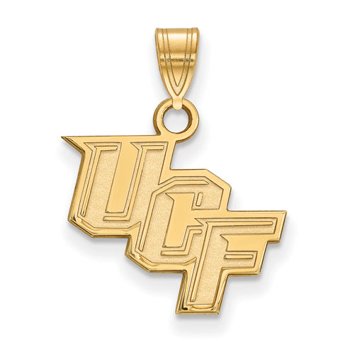 10ky University of Central Florida Small slanted UCF Pendant