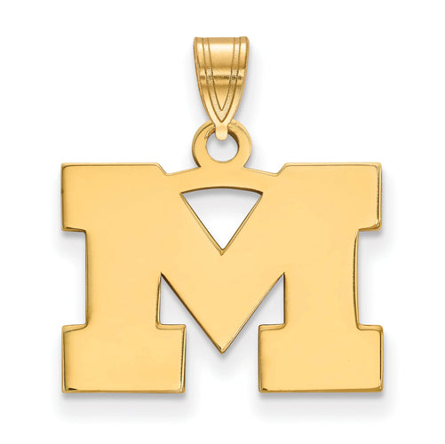 10ky University of Michigan Small Logo Pendant