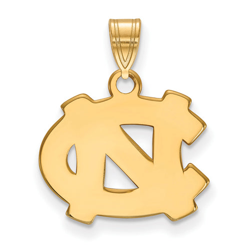 SS w/GP University of North Carolina Small NC Logo Pendant