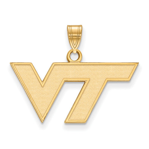 14ky Virginia Tech Small VT Logo Pendant