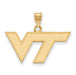 SS w/GP Virginia Tech Small VT Logo Pendant
