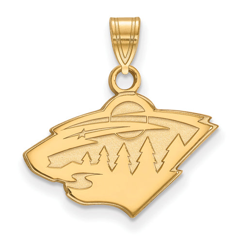 SS w/GP NHL Minnesota Wild Small Pendant