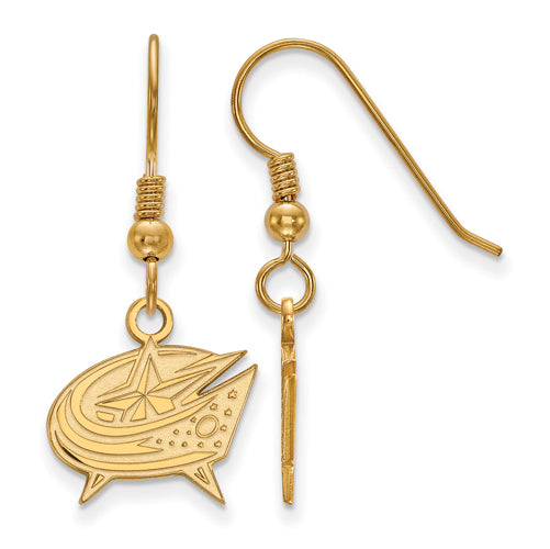 SS w/GP NHL Columbus Blue Jackets Small Dangle Earrings