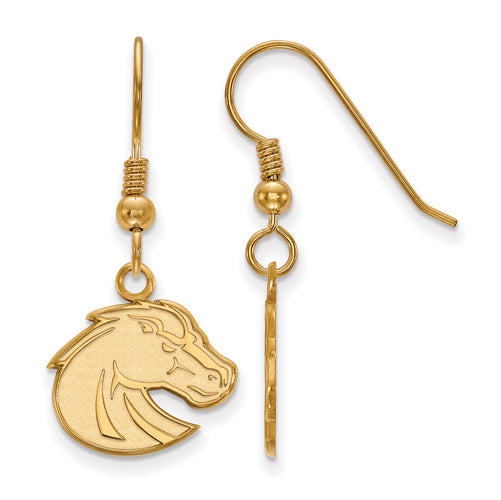 SS w/GP Boise State University Small Dangle Bronco Earrings