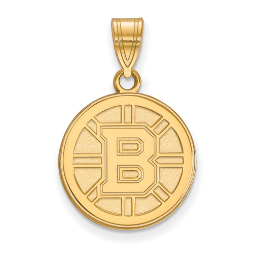 SS w/GP NHL Boston Bruins Medium Logo Pendant