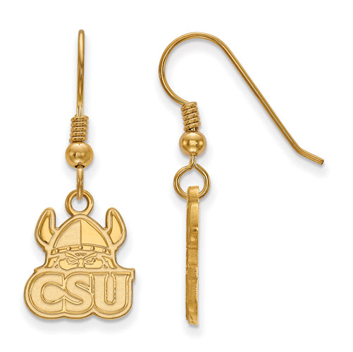 SS w/GP Cleveland State University Small Dangle Earrings