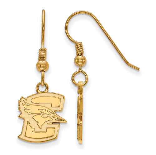 SS w/GP Creighton University Small Dangle Bluejay Earrings