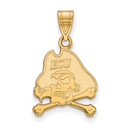 14ky East Carolina University Medium Pirates Pendant