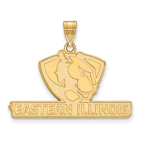 SS w/GP Eastern Illinois University Large Pendant