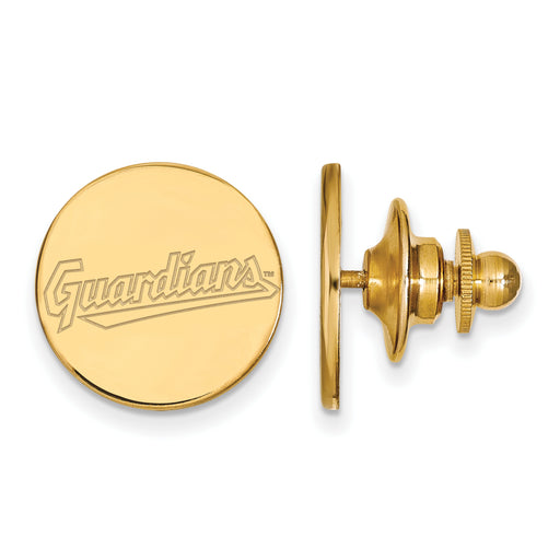 14k Gold MLB LogoArt Cleveland Guardians Pin