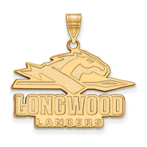 10ky Longwood University Large Lancers Pendant