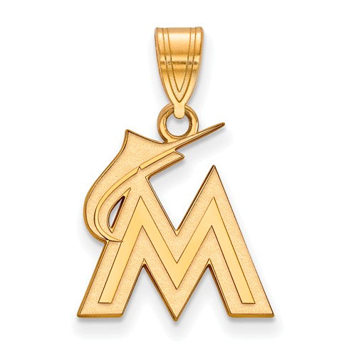 14ky MLB  Miami Marlins Medium Pendant