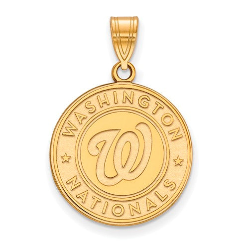 14ky MLB  Washington Nationals Large Logo Pendant