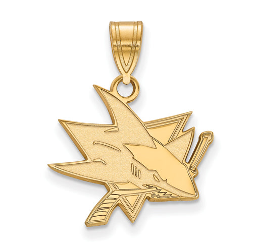 SS w/GP NHL San Jose Sharks Medium Pendant