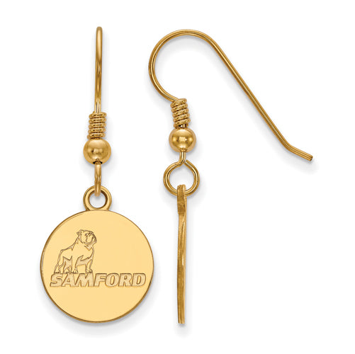 SS w/GP Samford University Small Dangle Earrings