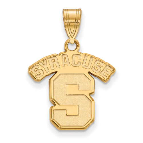 10ky Syracuse University Medium Logo Pendant