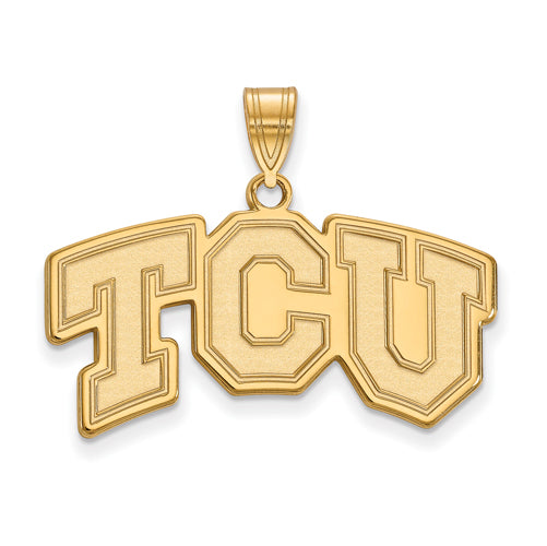 14ky Texas Christian University Medium TCU Pendant