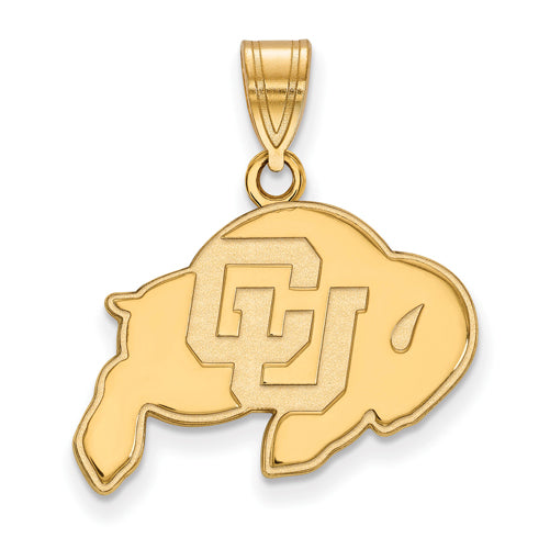 10ky University of Colorado Medium Buffalo Pendant