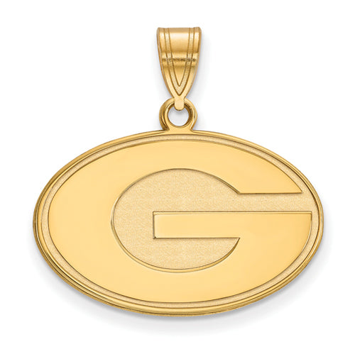 SS w/GP University of Georgia Medium Pendant