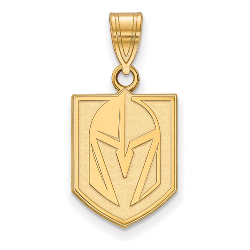 GP Sterling Silver LogoArt Vegas Golden Knights Medium Pendant