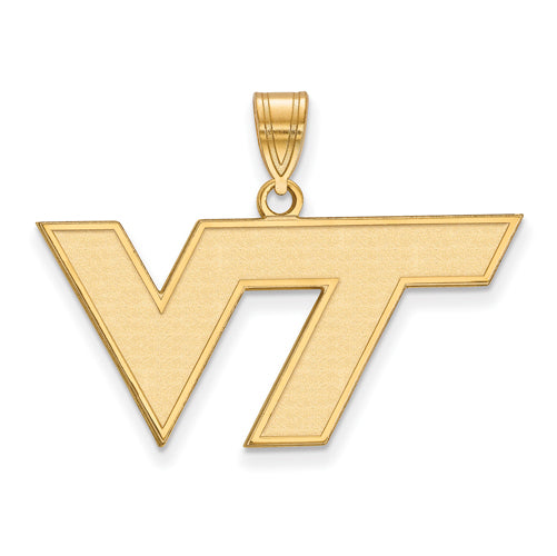 14ky Virginia Tech Medium VT Logo Pendant