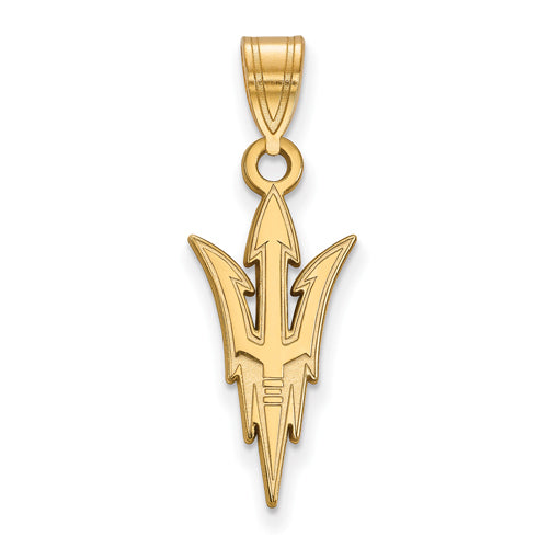 SS w/GP Arizona State University Large Pitchfork Pendant