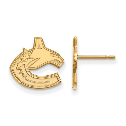 10ky NHL Vancouver Canucks Small Post Earrings