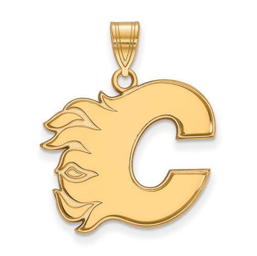 SS w/GP NHL Calgary Flames Large Pendant