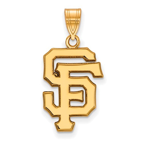 14ky MLB  San Francisco Giants Large Cap Logo Pendant