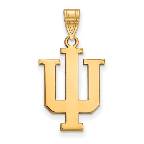 SS w/GP Indiana University Large IU Pendant