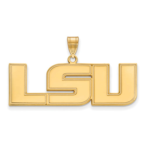 SS w/GP Louisiana State University Large LSU Pendant