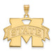 10ky Mississippi State University Large M w/ STATE Pendant