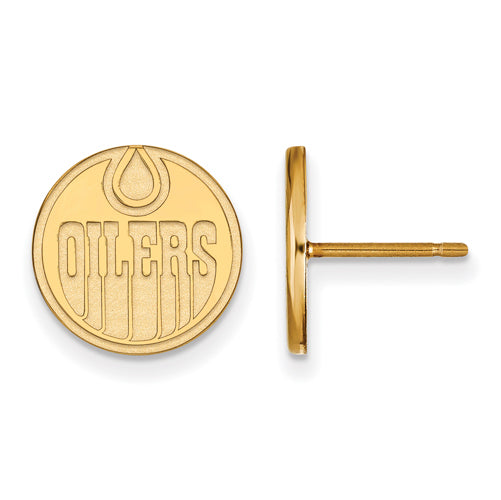 14ky NHL Edmonton Oilers Small Post Earrings