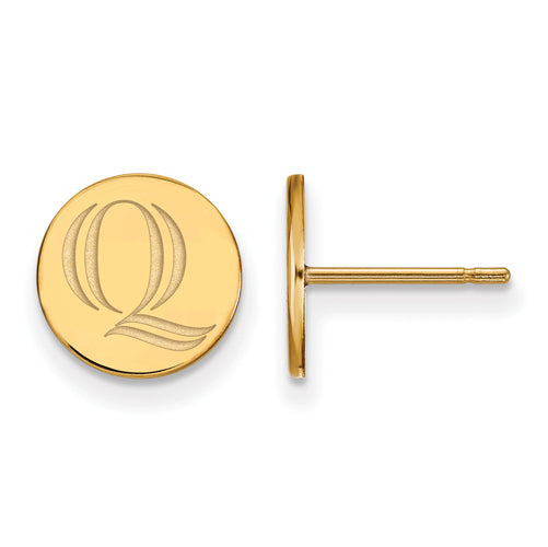 Sterling Silver GP Quinnipiac University XS Post Earrings