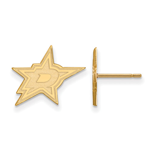 10ky NHL Dallas Stars Small Post Earrings