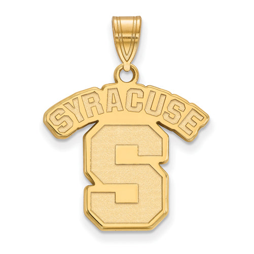 SS w/GP Syracuse University Large Logo Pendant