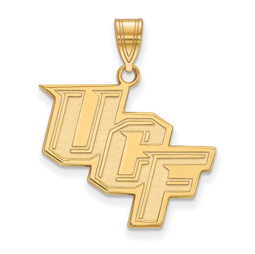 10ky University of Central Florida Large slanted UCF Pendant