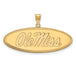 SS w/GP University  of Mississippi Large Oval Ole Miss Pendant