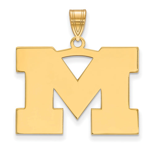 14ky University of Michigan Large Letter M Pendant