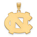 SS w/GP University of North Carolina Large NC Logo Pendant