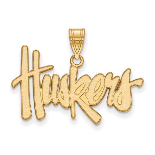 SS w/GP University of Nebraska Large Huskers Pendant