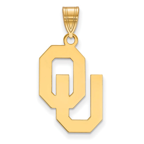 SS w/GP University of Oklahoma Large Pendant