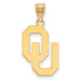 SS w/GP University of Oklahoma Large Pendant