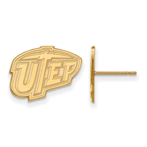 14ky The University of Texas at El Paso Small UTEP Post Earrings