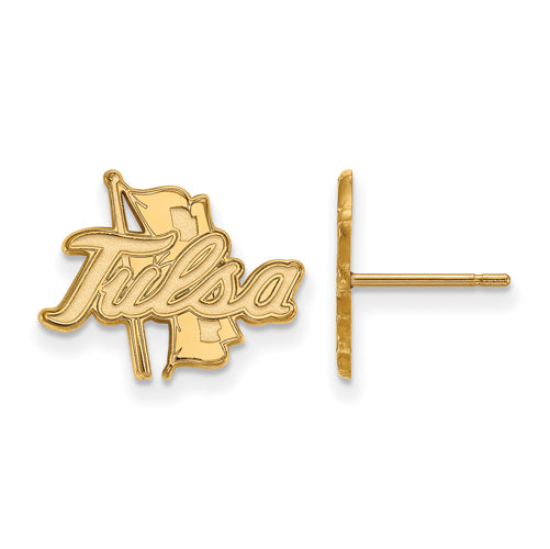 10ky The University of Tulsa Golden Hurricane Small Post Earrings