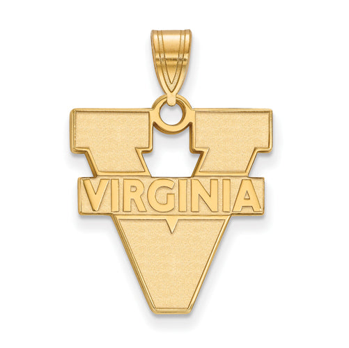 10ky University of Virginia Large Text Logo Pendant