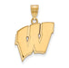 14ky University of Wisconsin Large Badgers Pendant